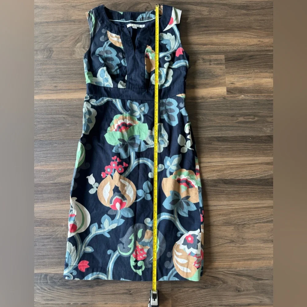 Boden Floral Print Sleeveless Dress size 4 R - Picture 8 of 8
